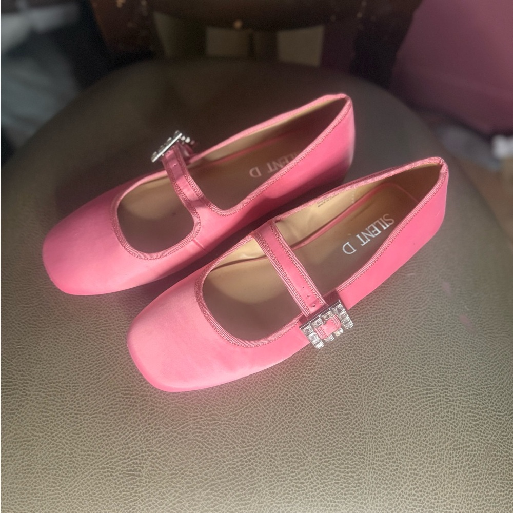 Pink Mary Jane Flats
